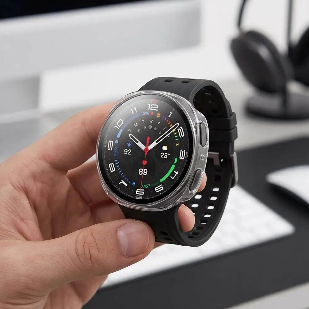 Samsung Galaxy Watch 9 Apsauginiai dėklai ir  TECH-PROTECT DEFENSE 2-PACK (40 MM)