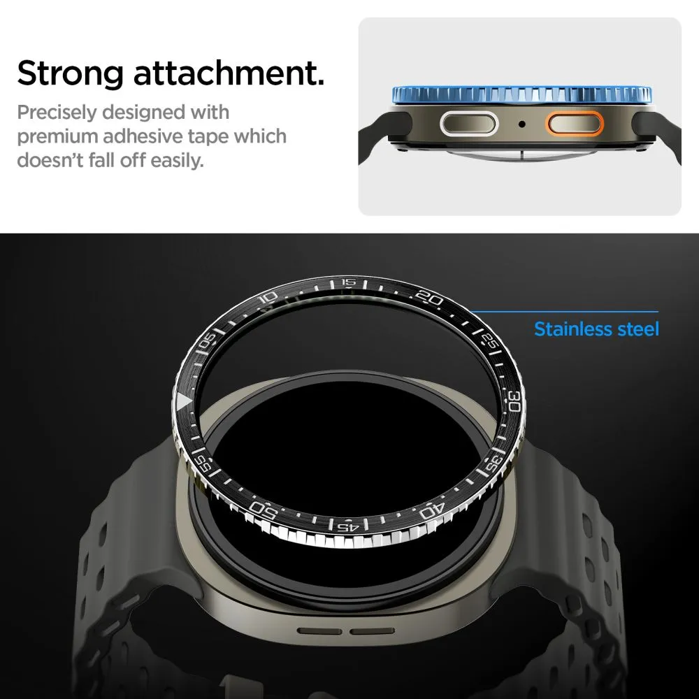 Samsung Galaxy Watch 9 Kaitseümbrised ja kotid must SPIGEN BEZEL TUNE DIVER (44 MM)