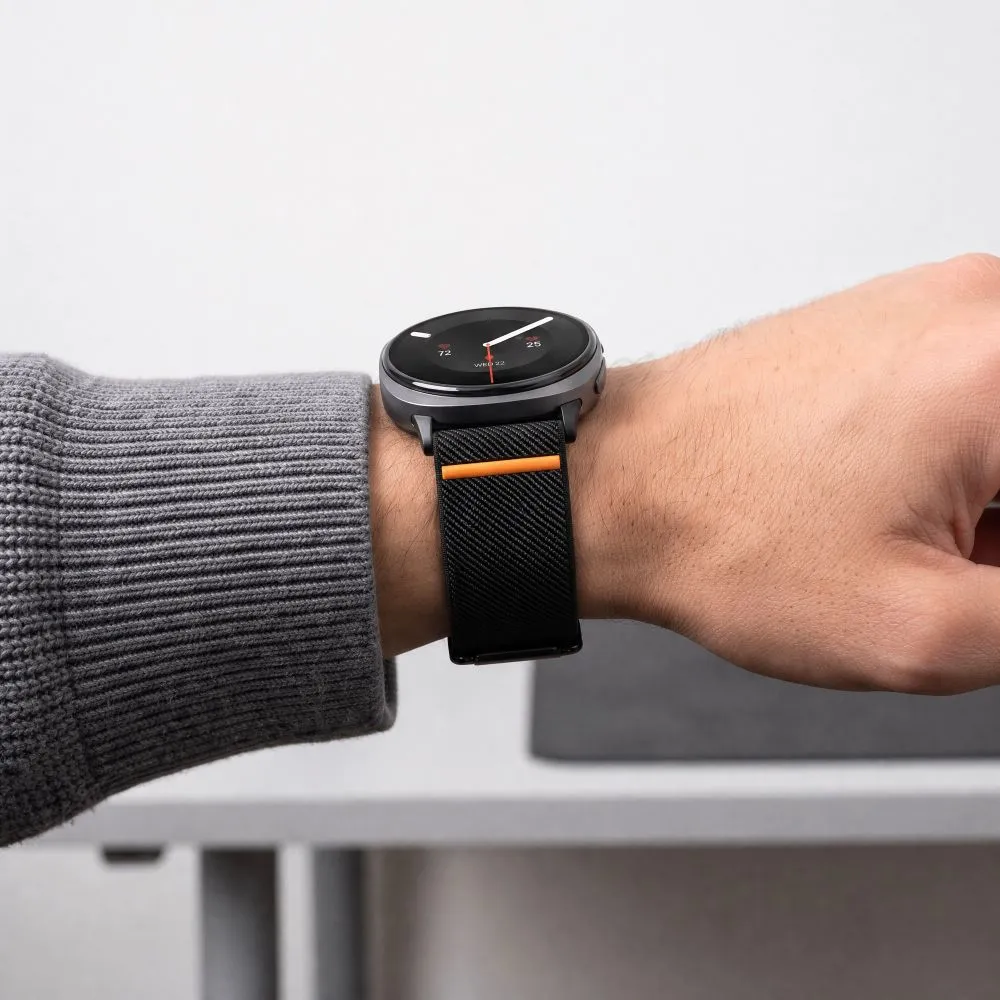 Samsung Galaxy Watch 9 Išmaniojo laikrodžių dirželiai Juoda TECH-PROTECT NYLON CLASP (40/44/46 MM)