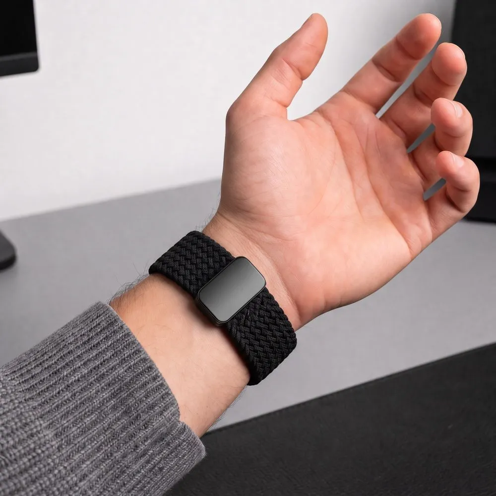 Samsung Galaxy Watch 9 Nutikellade rihmad must TECH-PROTECT NYLONMAG (40/44/46 MM)