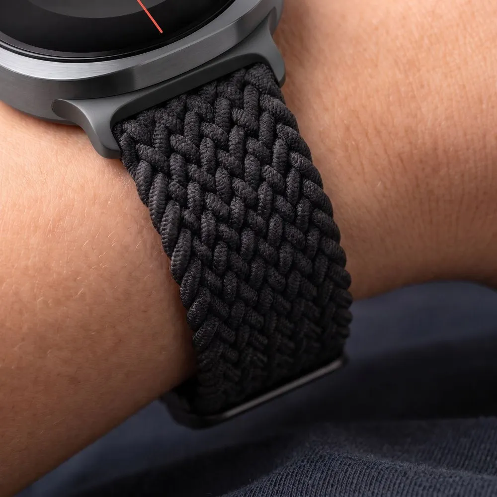 Samsung Galaxy Watch 9 Nutikellade rihmad must TECH-PROTECT NYLONMAG (40/44/46 MM)