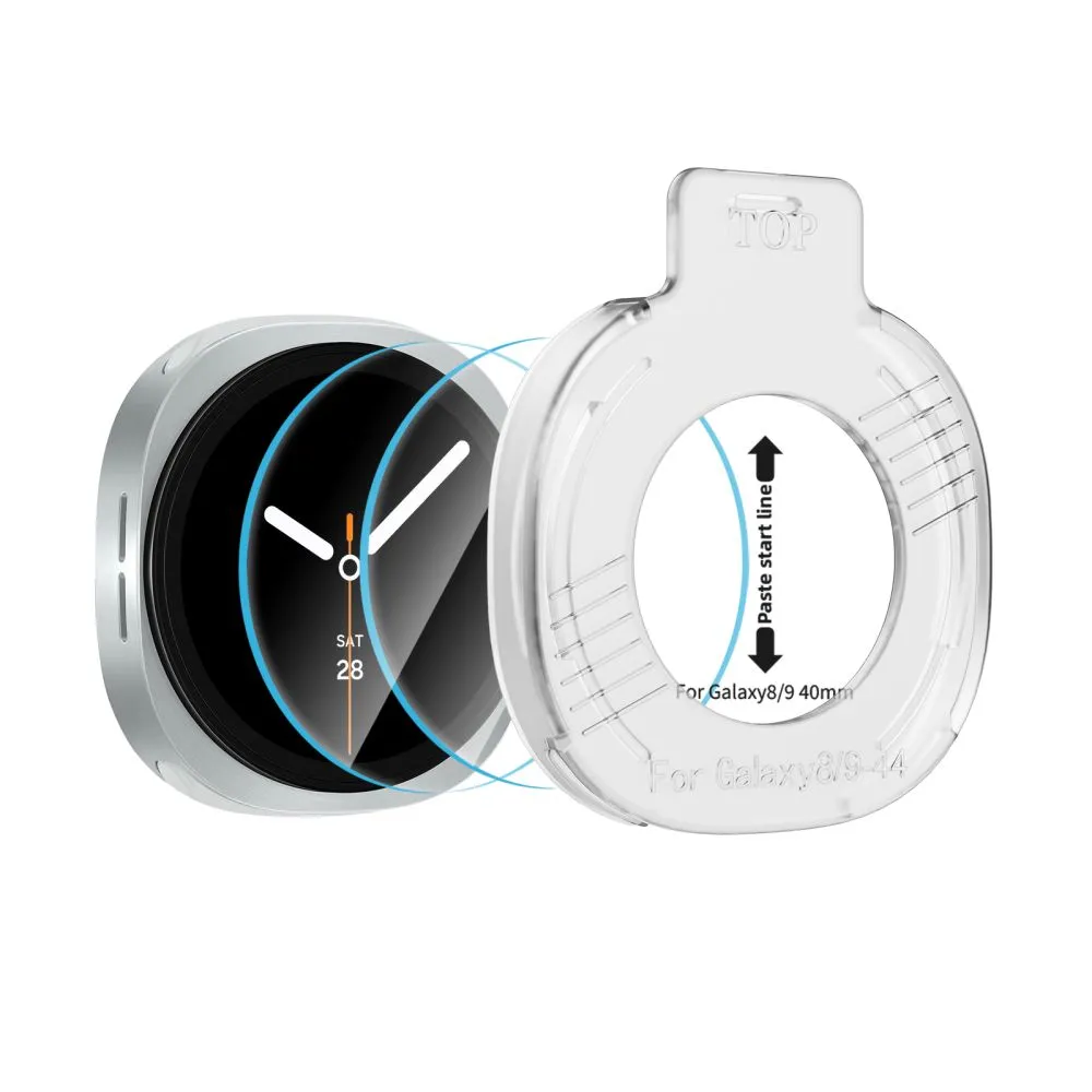 Samsung Galaxy Watch 9 Tempered glass  TECH-PROTECT EASY SET+ 2-PACK (40 MM)