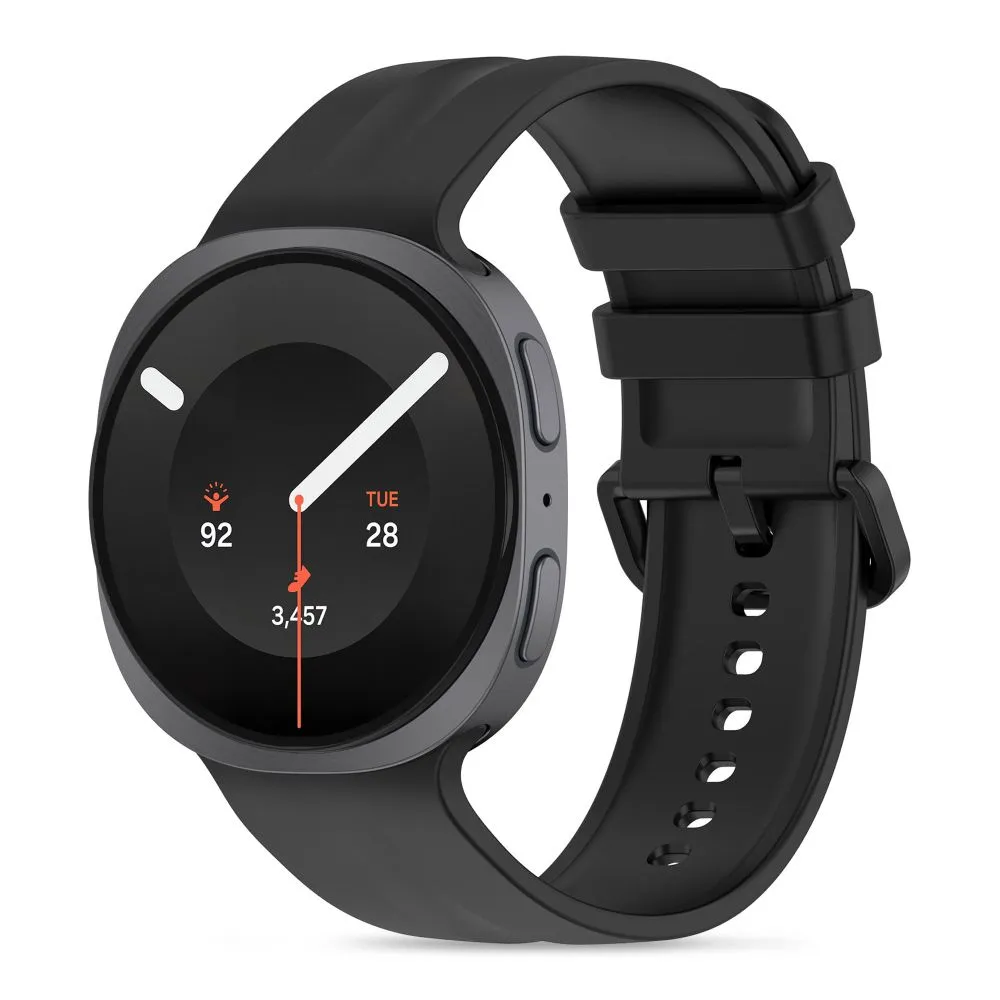 Samsung Galaxy Watch 9 Nutikellade rihmad must TECH-PROTECT SILICONE EVO (40 / 44 46 MM)