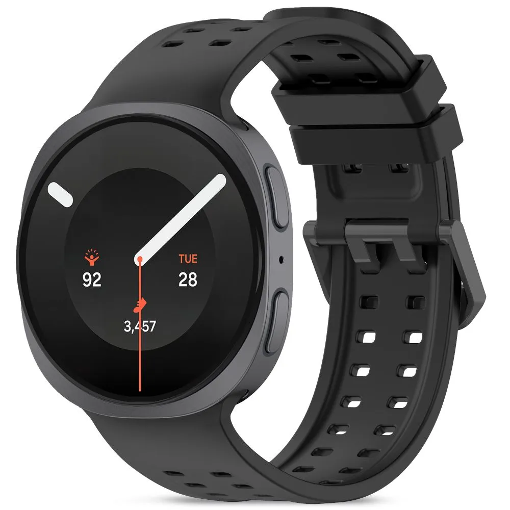 Samsung Galaxy Watch 9 Nutikellade rihmad must TECH-PROTECT SILICONE AIR (40/44/46 MM)