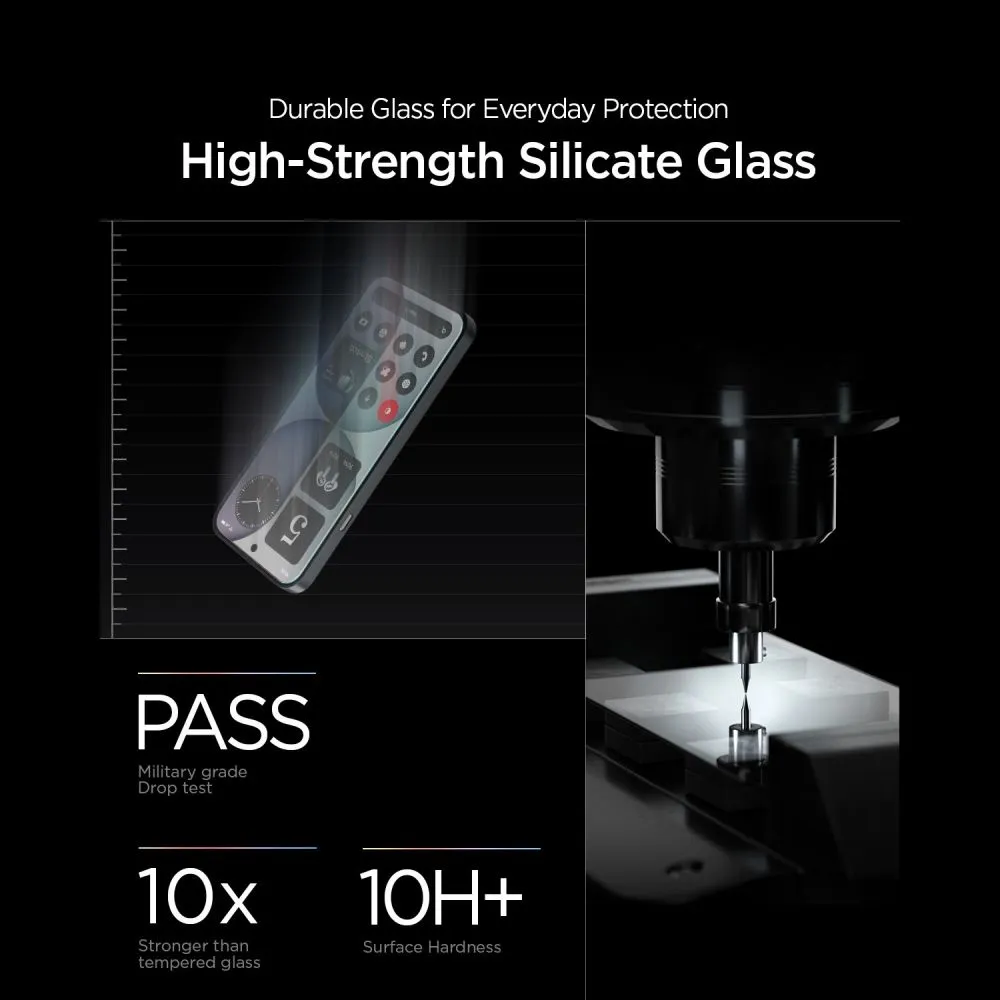 Nothing Phone 4A Screen Protector  SPIGEN GLAS.TR EZ FIT PRO AC HD 2-PACK