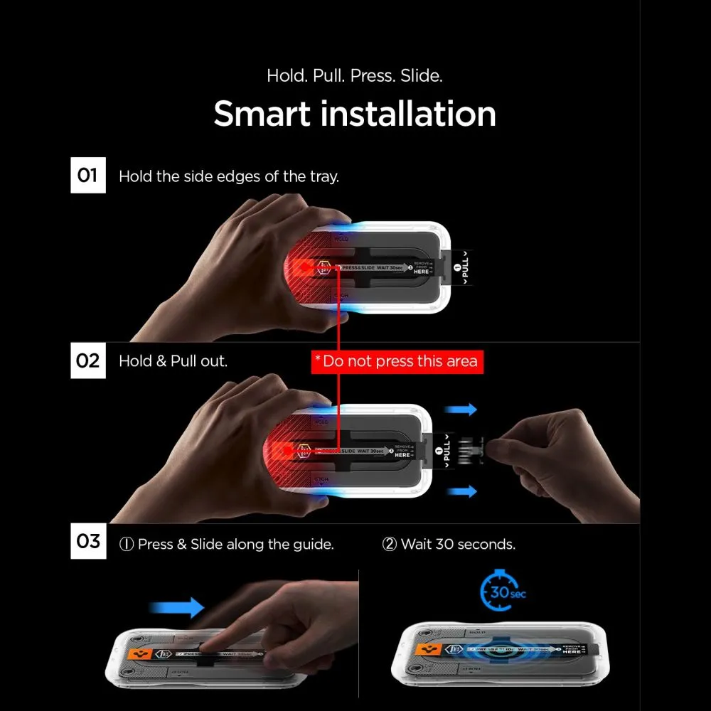 Nothing Phone 4A Screen Protector  SPIGEN GLAS.TR EZ FIT PRO AC HD 2-PACK