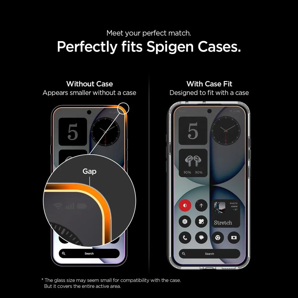 Nothing Phone 4A Screen Protector  SPIGEN GLAS.TR EZ FIT PRO AC HD 2-PACK