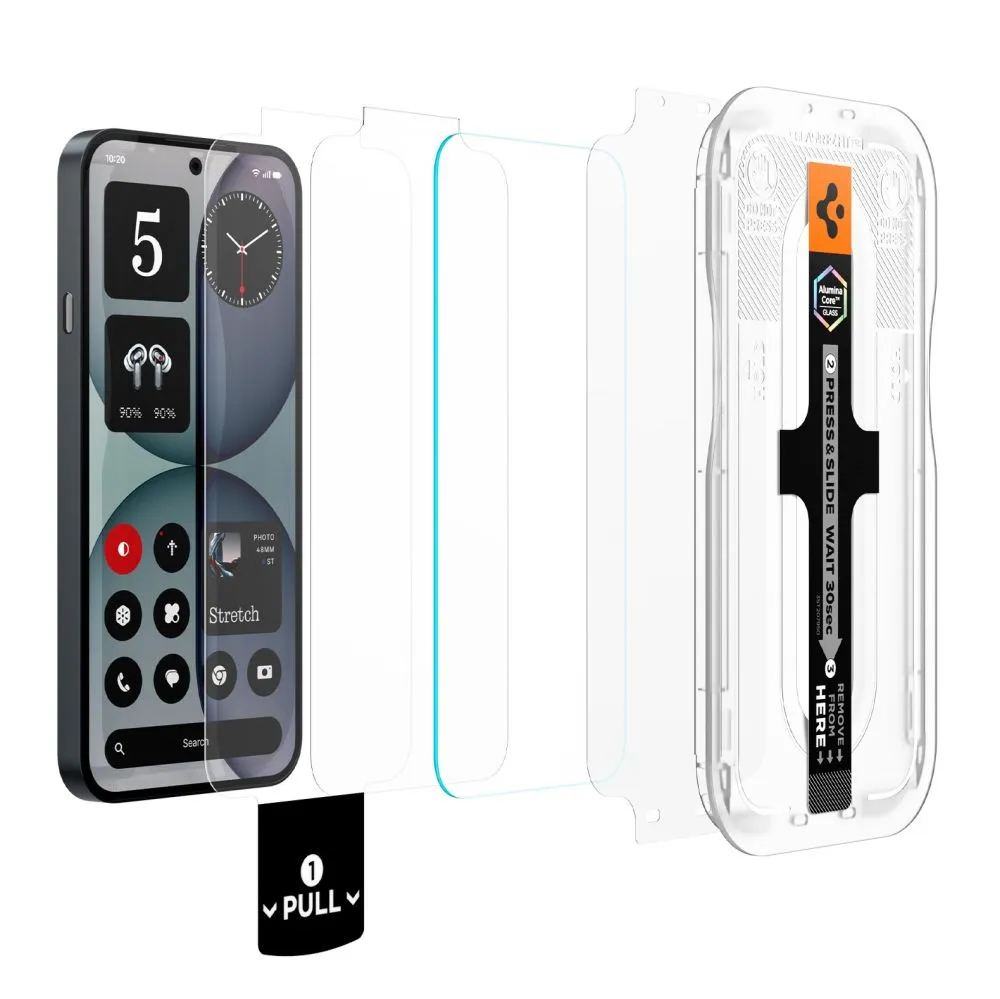 Nothing Phone 4A Screen Protector  SPIGEN GLAS.TR EZ FIT PRO AC HD 2-PACK