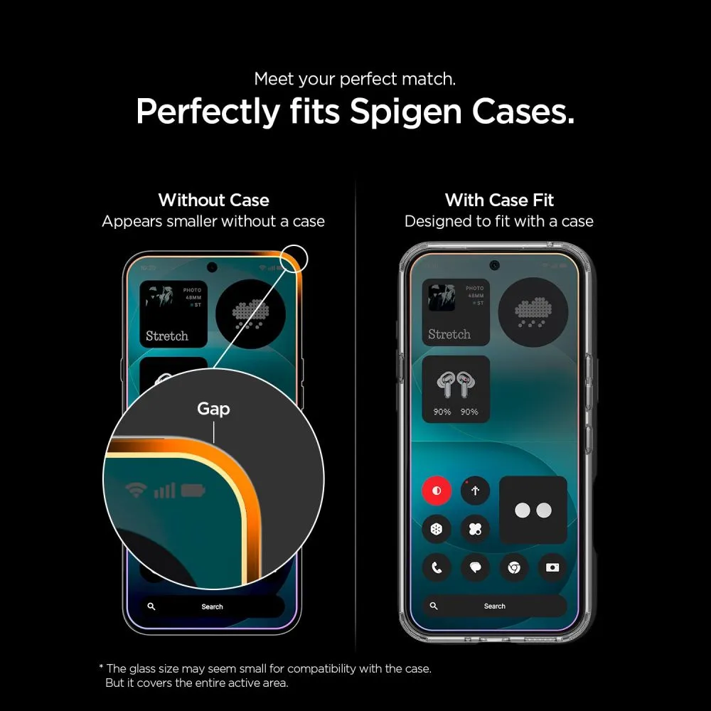 Nothing Phone 4A Pro Ekraanikaitsed  SPIGEN GLAS.TR EZ FIT PRO AC HD 2-PACK