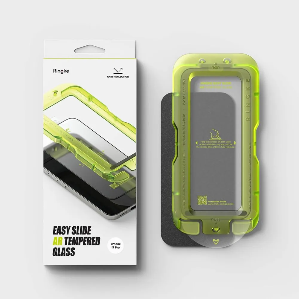 Apple iPhone 18 Pro Aizsargstikls  RINGKE EASY SLIDE ANTI REFLECTIVE TEMPERED GLASS