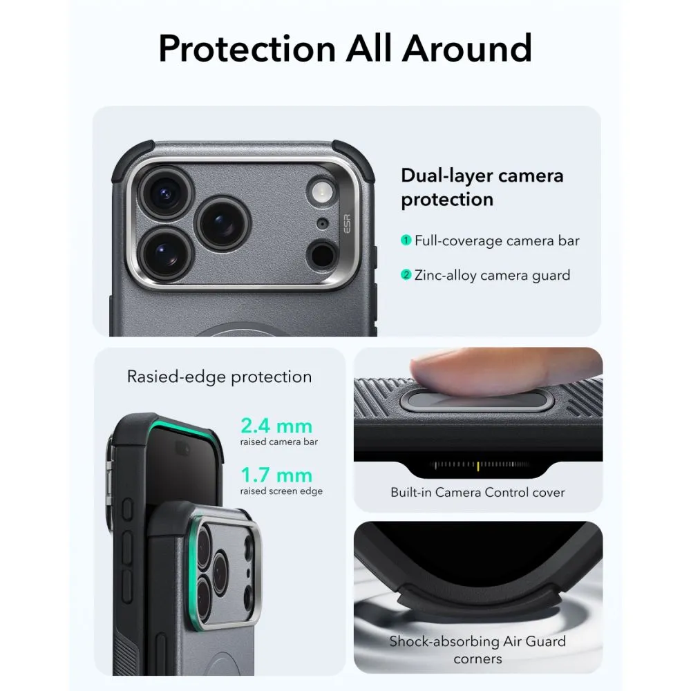 Apple iPhone 18 Pro suojakuori  ESR CYBER TOUGH KICKSTAND MAGSAFE
