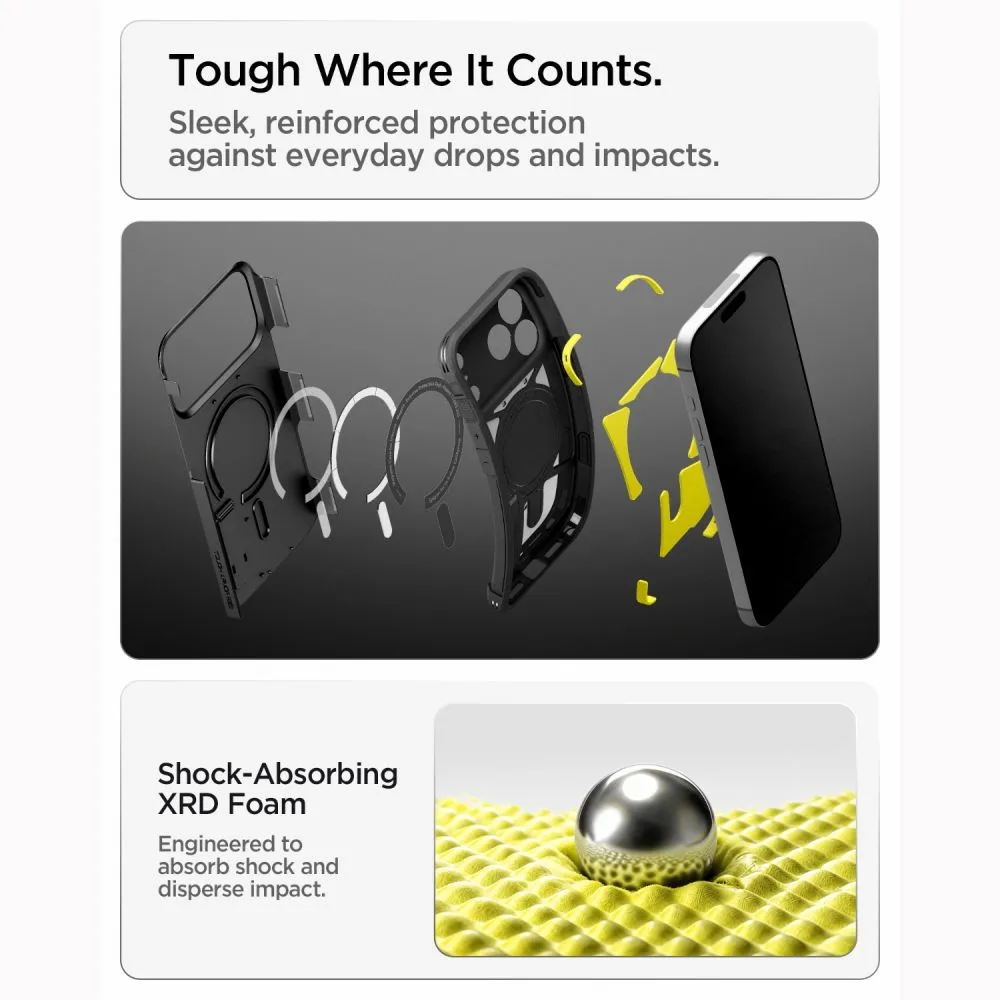 Apple iPhone 18 Pro Telefoni kaaned must SPIGEN TOUGH ARMOR T MAGSAFE