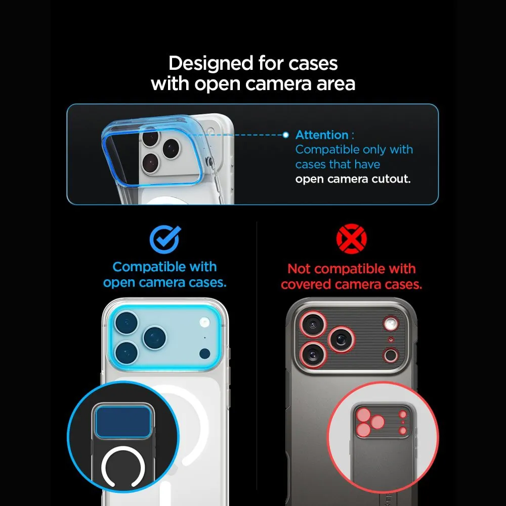 Apple iPhone 18 Pro panssarilasi  SPIGEN OPTIK PRO XL GLAS.TR EZ FIT CAMERA PROTECTOR