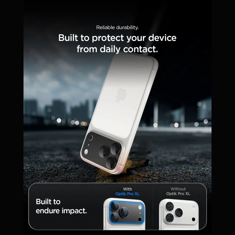 Apple iPhone 18 Pro panssarilasi  SPIGEN OPTIK PRO XL GLAS.TR EZ FIT CAMERA PROTECTOR