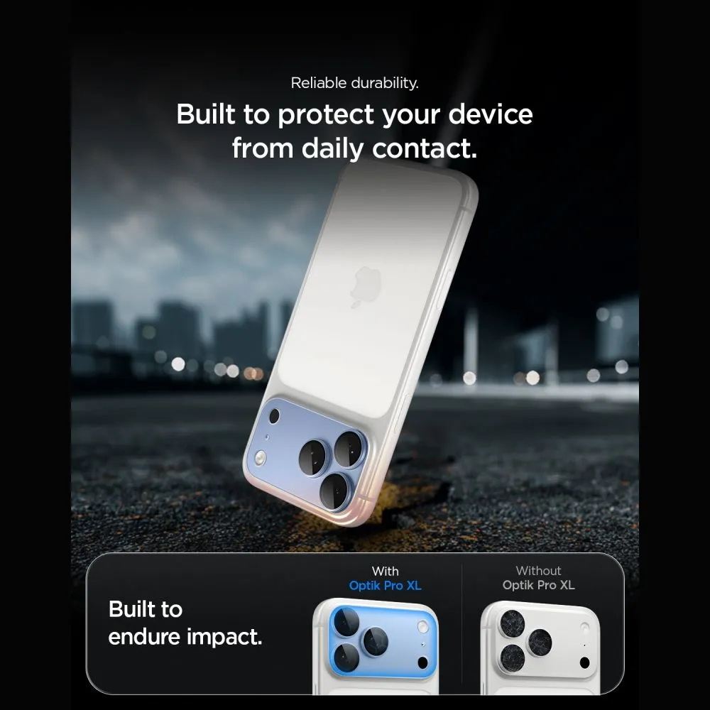 Apple iPhone 18 Pro panssarilasi  SPIGEN OPTIK PRO XL GLAS.TR EZ FIT CAMERA PROTECTOR