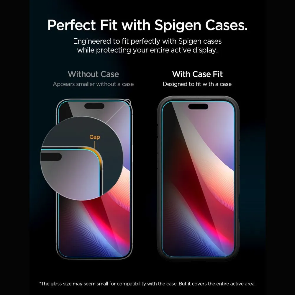 Apple iPhone 18 Pro panssarilasi  SPIGEN GLAS.TR EZ FIT PRO HD AC PRIVACY