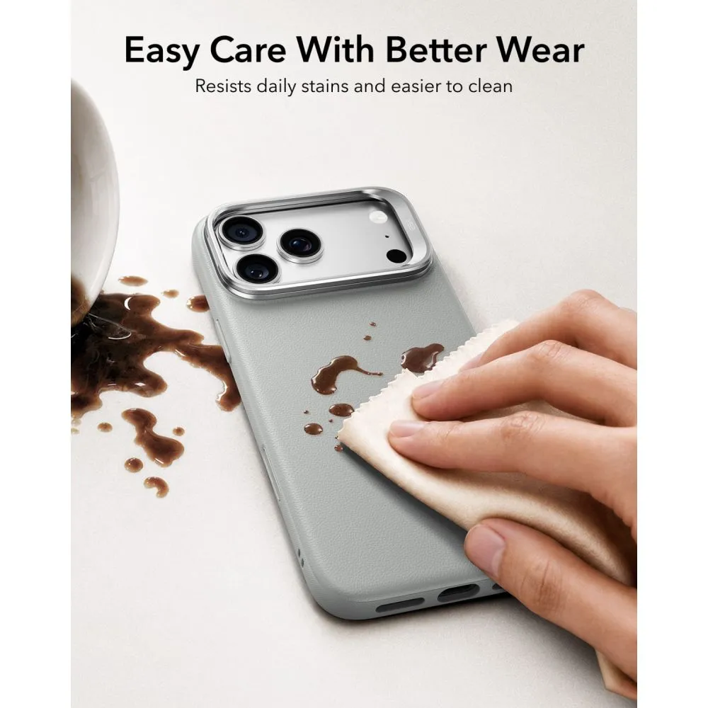 Apple iPhone 18 Pro Telefoni kaaned  ESR LEATHER KICKSTAND MAGSAFE