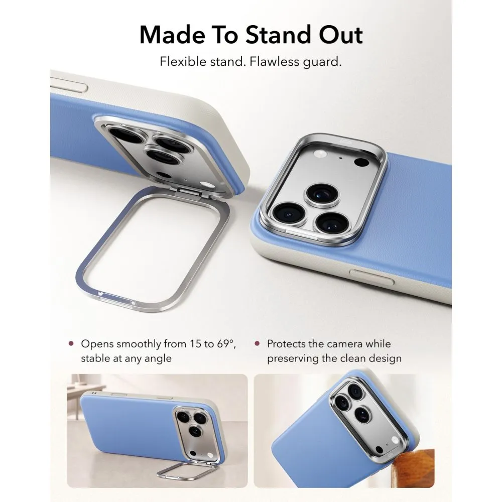 Apple iPhone 18 Pro suojakuori  ESR LEATHER KICKSTAND MAGSAFE