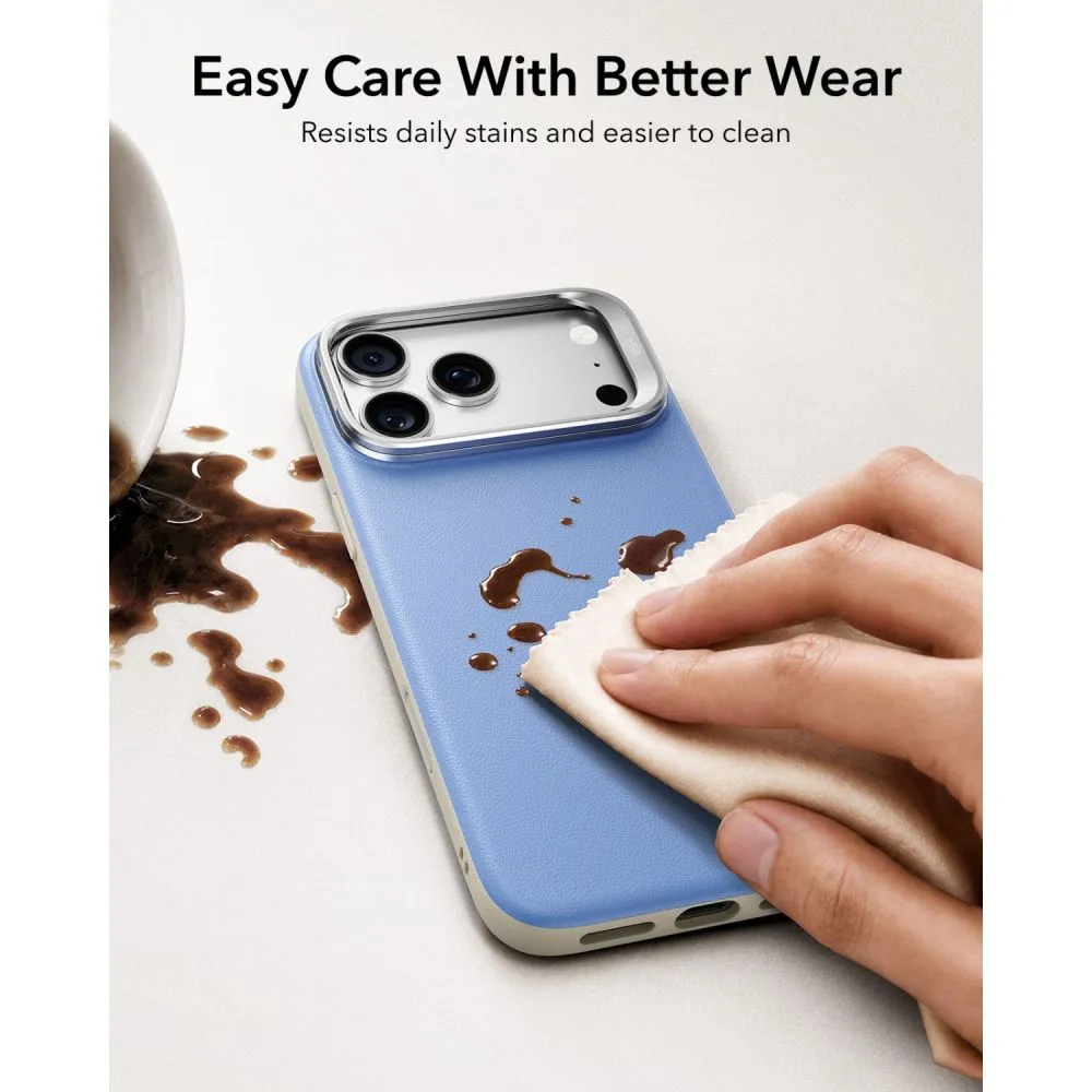 Apple iPhone 18 Pro suojakuori  ESR LEATHER KICKSTAND MAGSAFE