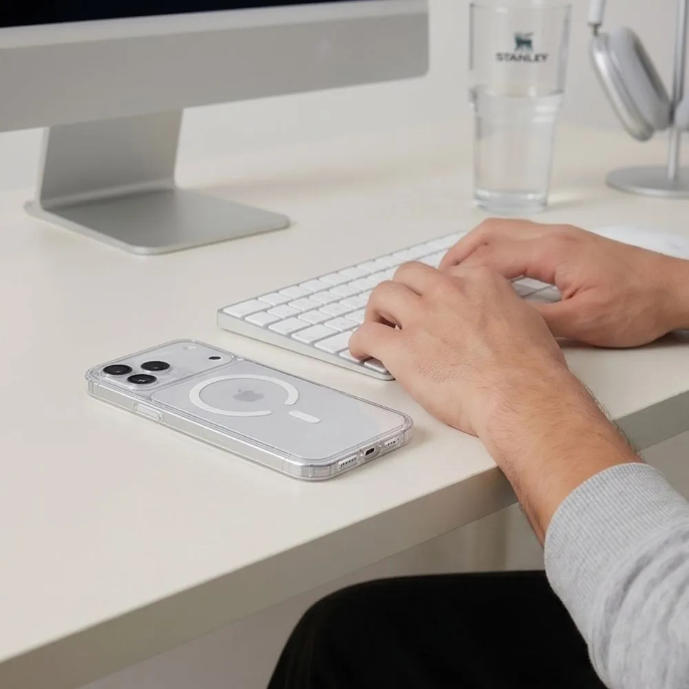 Apple iPhone 18 Pro suojakuori läpinäkyvä TECH-PROTECT FLEXAIR HYBRID CC MAGSAFE