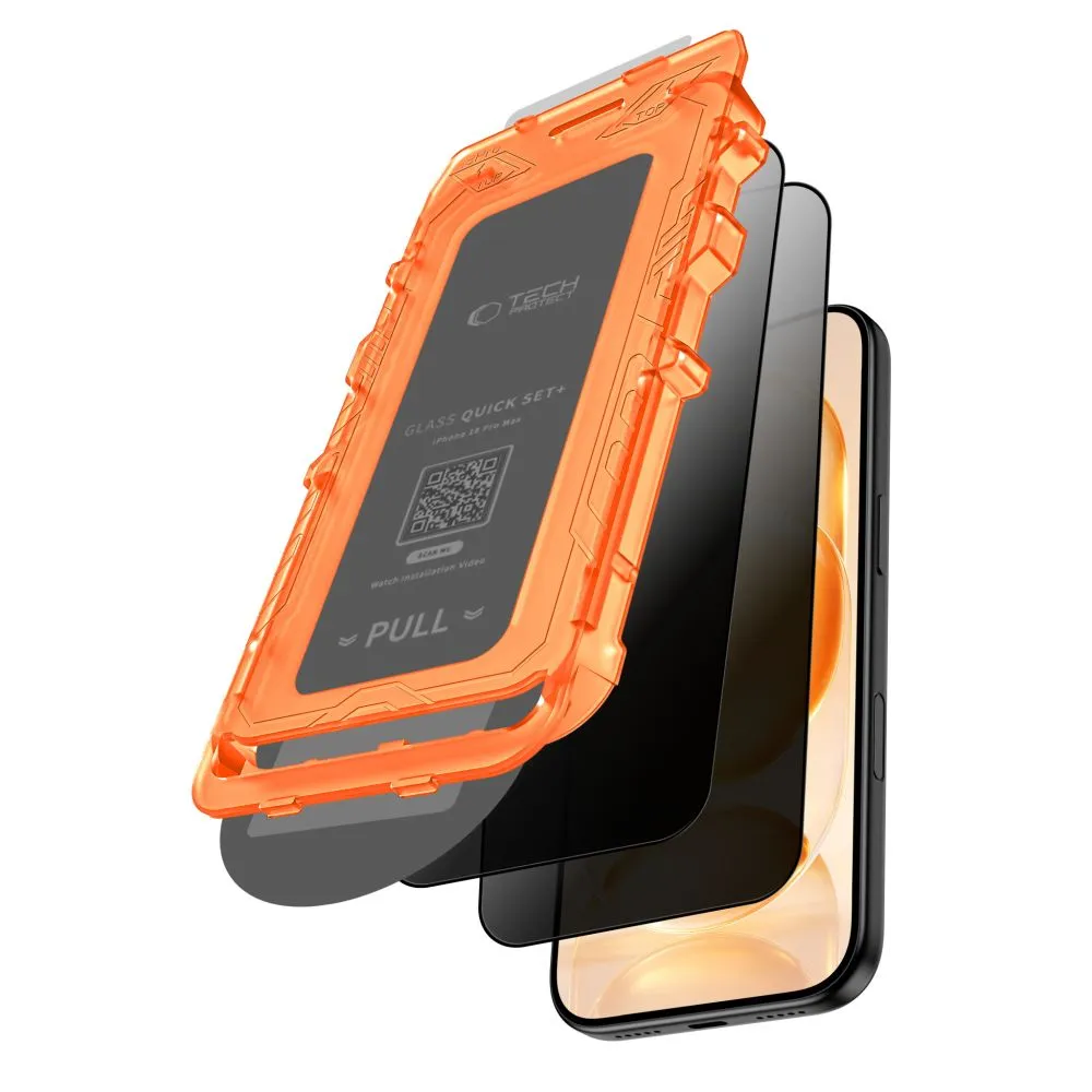 Apple iPhone 18 Pro Screen Protector  TECH-PROTECT QUICK SET SPY+ PRIVACY 2-PACK