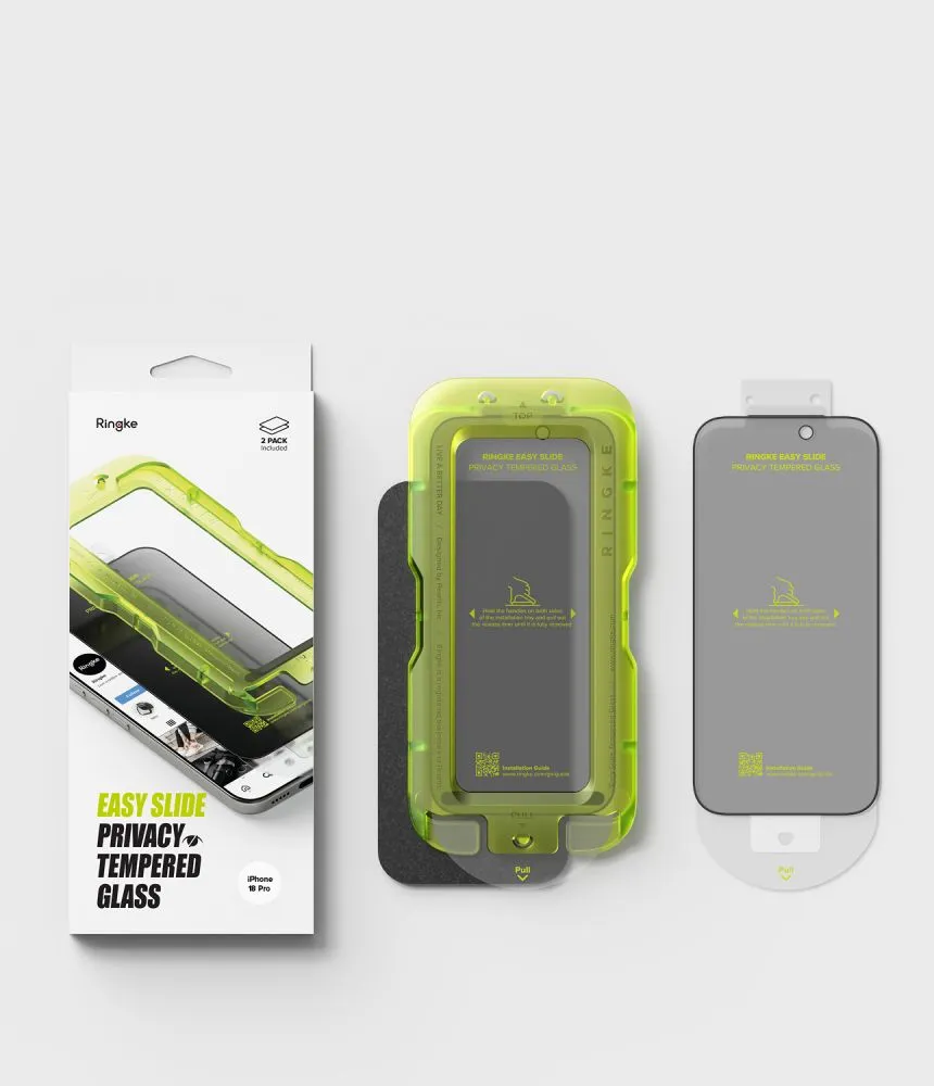 Apple iPhone 18 Pro Screen Protector  RINGKE EASY SLIDE PRIVACY 2-PACK