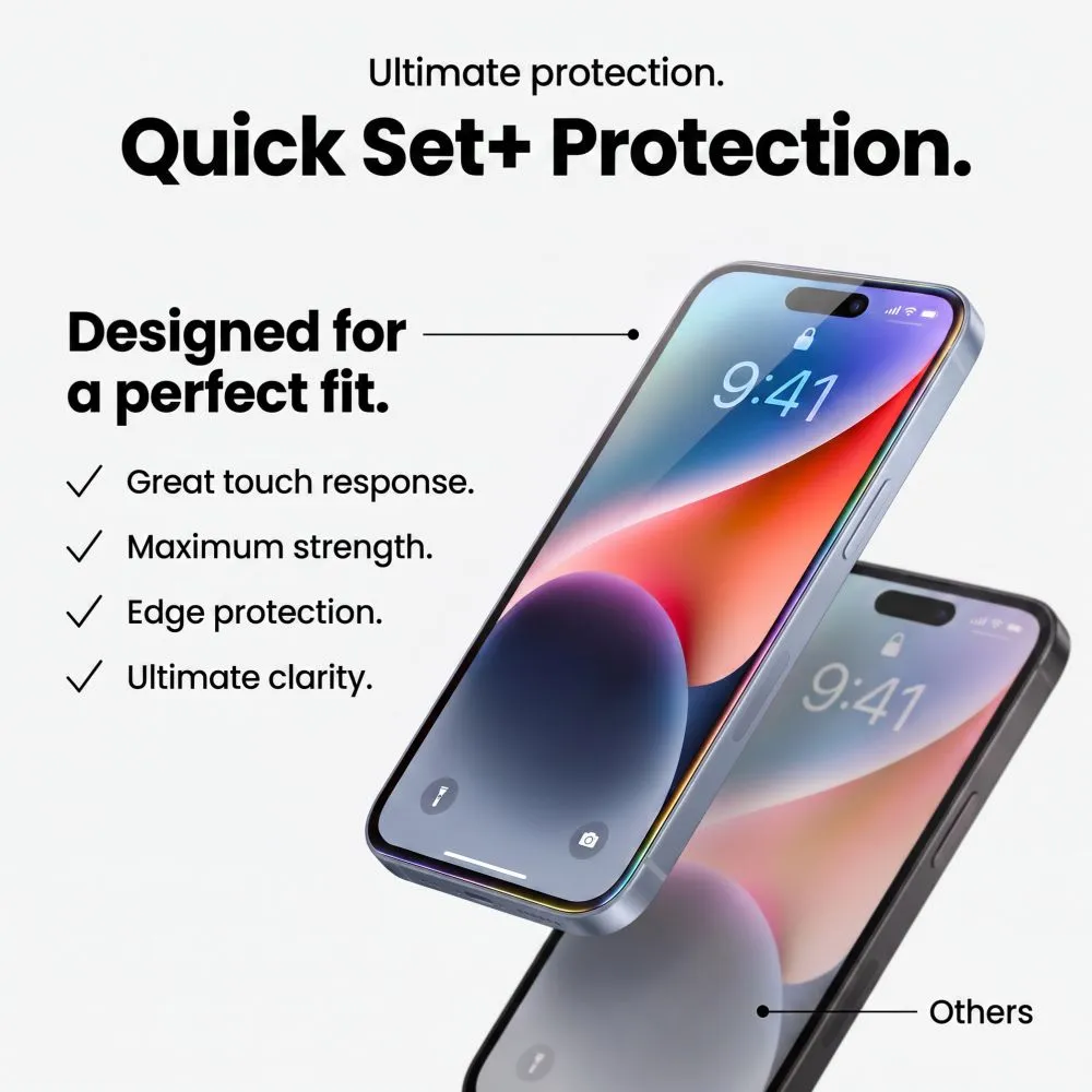 Apple iPhone 18 Pro Max Screen Protector TECH-PROTECT QUICK SET+ 2-PACK