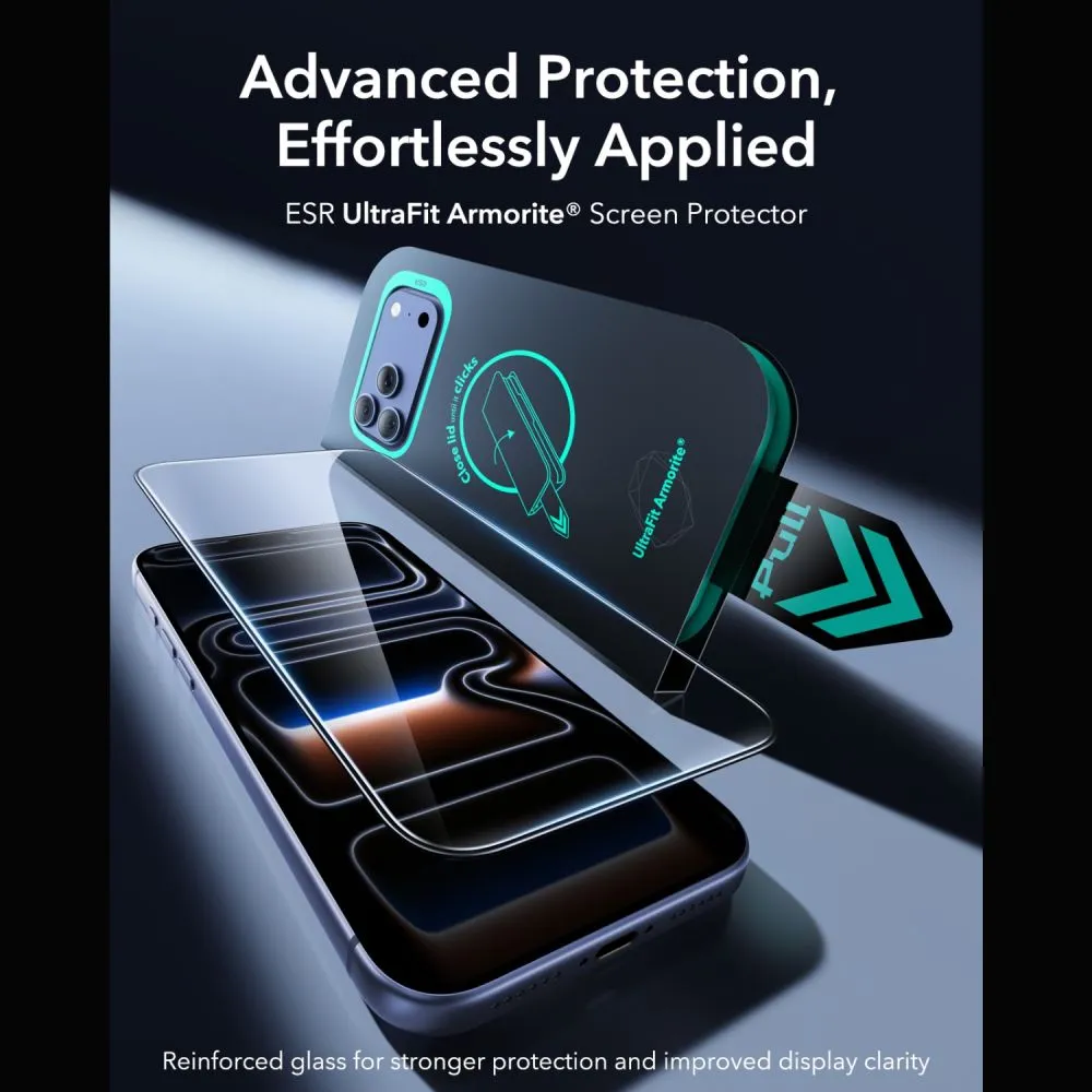 Apple iPhone 18 Pro Max Screen Protector ESR ULTRAFIT ARMORITE TEMPERED GLASS 2-PACK