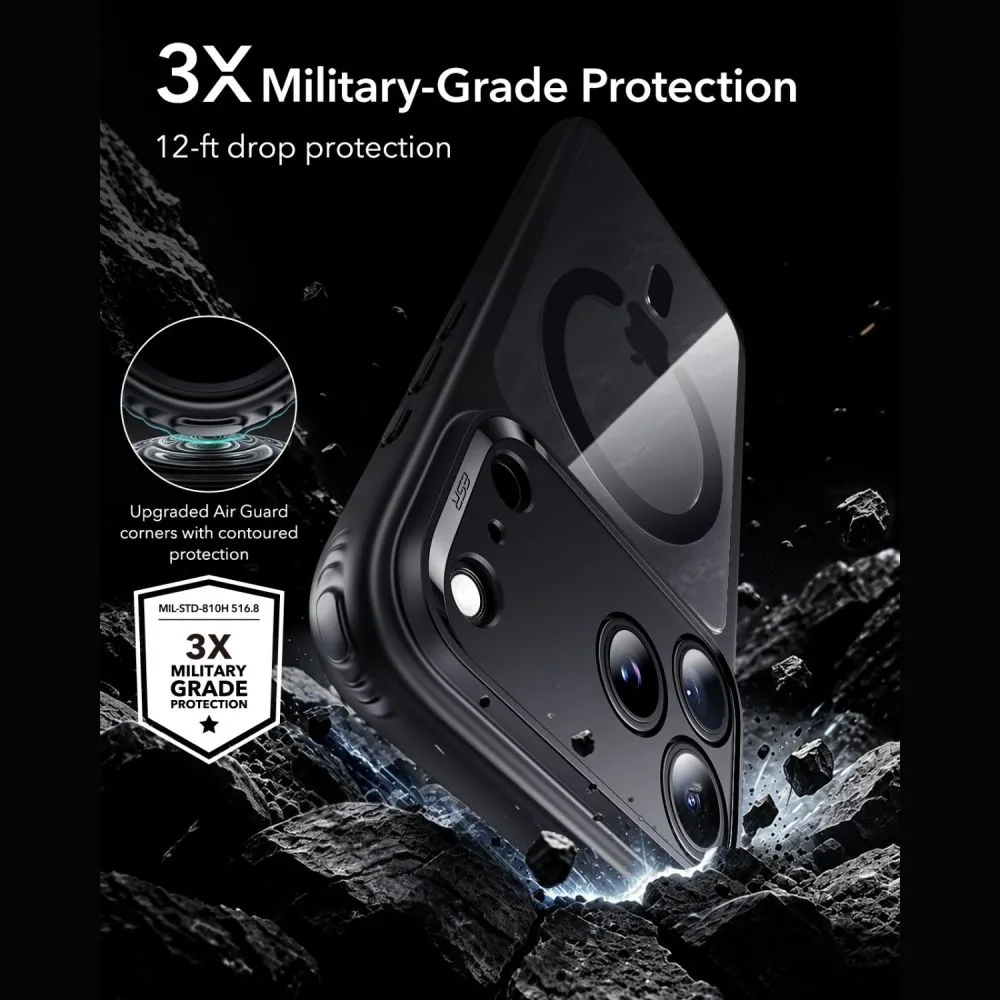 Apple iPhone 18 Pro Max Telefoni kaaned ESR CLASSIC HYBRID MAGSAFE and TEMPERED GLASS