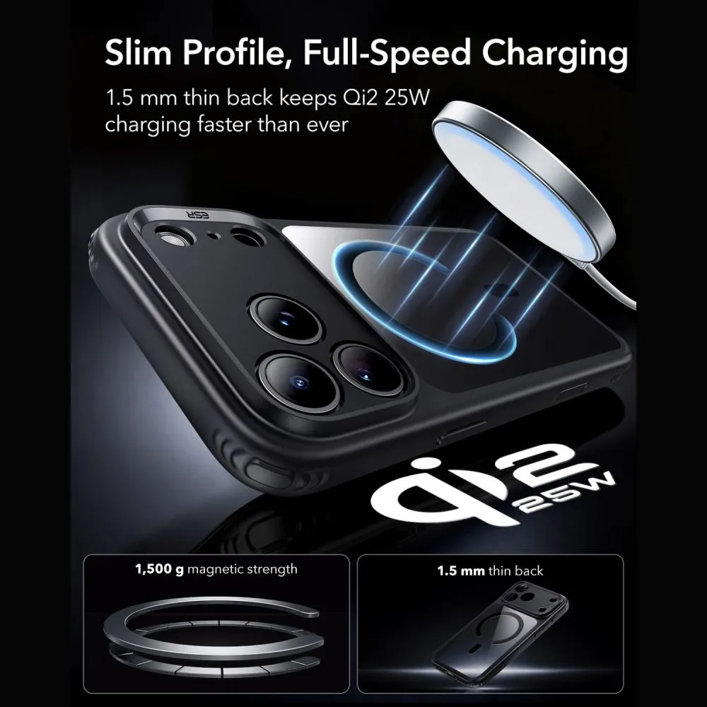 Apple iPhone 18 Pro Max Telefoni kaaned ESR CLASSIC HYBRID MAGSAFE and TEMPERED GLASS