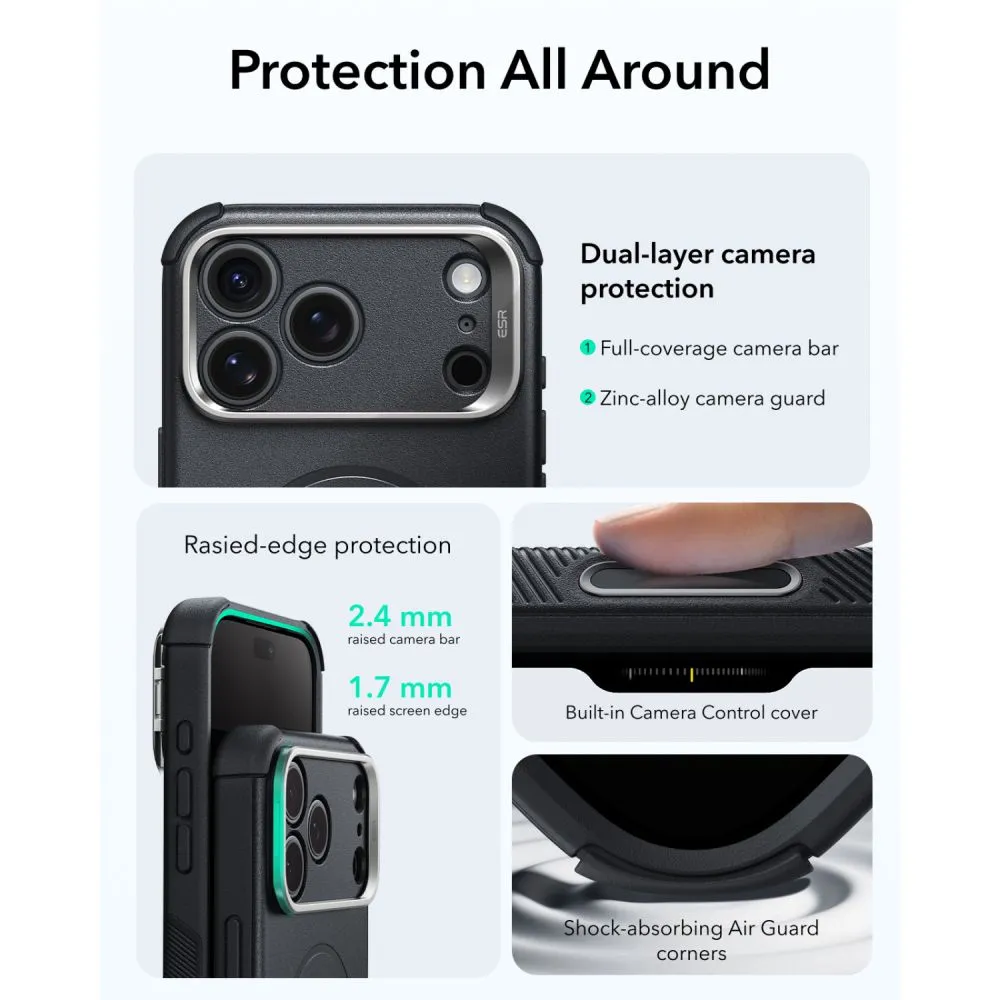 Apple iPhone 18 Pro Max Telefoni kaaned ESR CYBER TOUGH KICKSTAND MAGSAFE