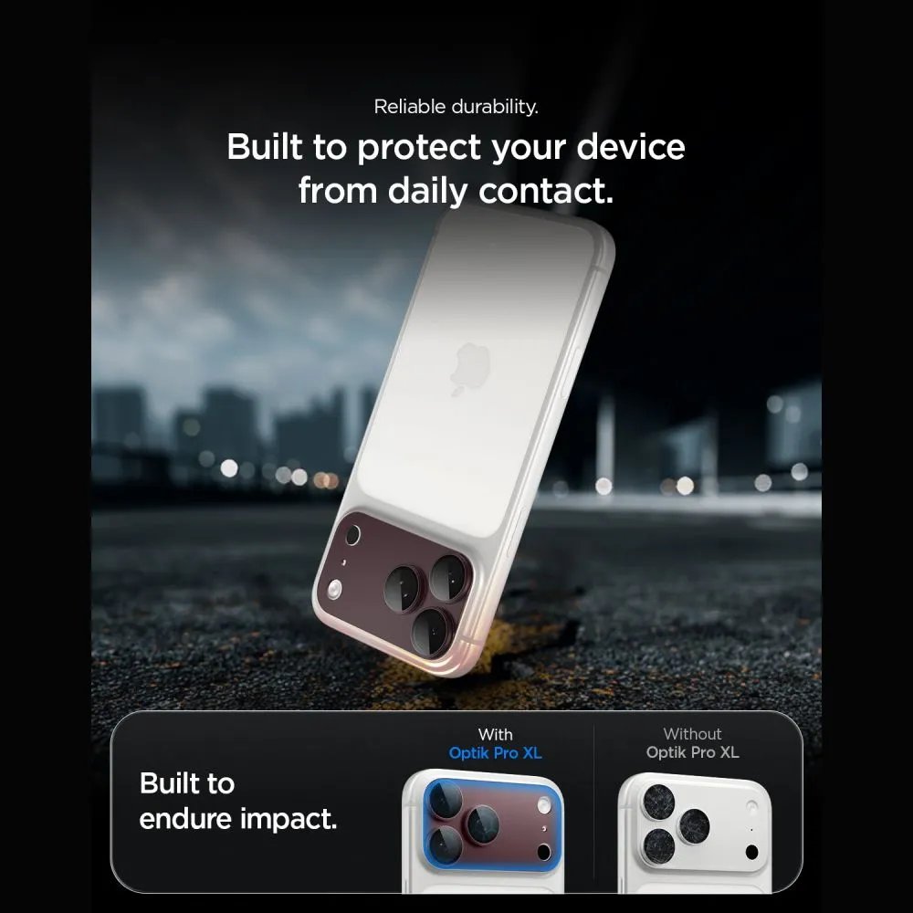Apple iPhone 18 Pro Max Screen Protector  SPIGEN OPTIK PRO XL GLAS.TR EZ FIT CAMERA PROTECTOR