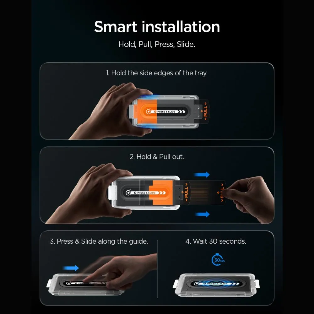 Apple iPhone 18 Pro Max защитное стекло  SPIGEN GLAS.TR EZ FIT PRO HD AC 2-PACK