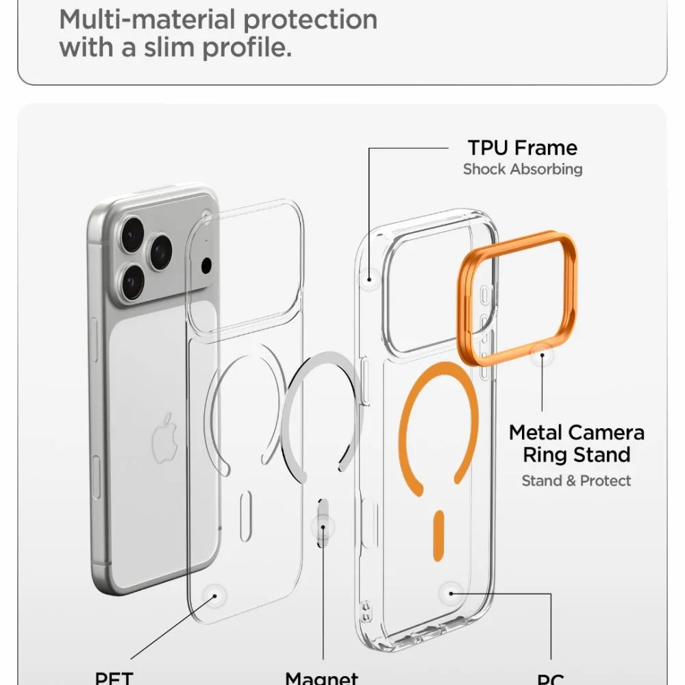 Apple iPhone 18 Pro Max Phone Cover  SPIGEN ULTRA HYBRID OPTIK S MAGSAFE