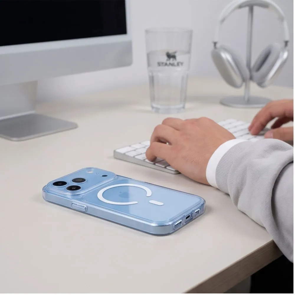 Apple iPhone 18 Pro Max suojakuori läpinäkyvä TECH-PROTECT MAGPEAK MAGSAFE CC
