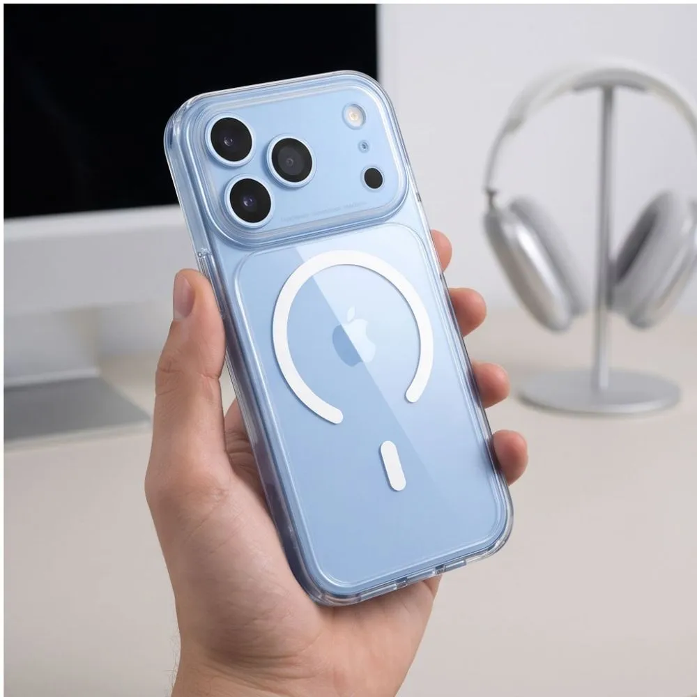 Apple iPhone 18 Pro Max suojakuori läpinäkyvä TECH-PROTECT MAGPEAK MAGSAFE CC
