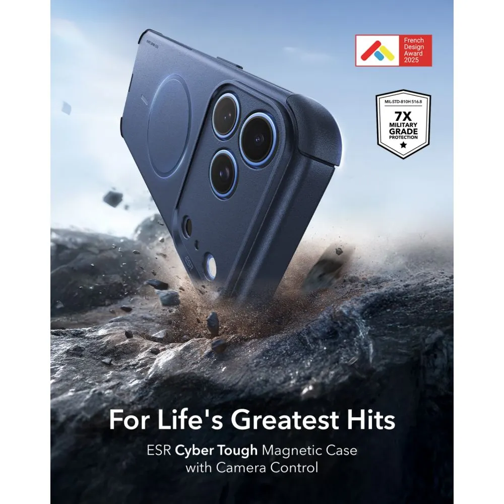 Apple iPhone 18 Pro Max Telefoni kaaned valge ESR CYBER TOUGH MAGSAFE