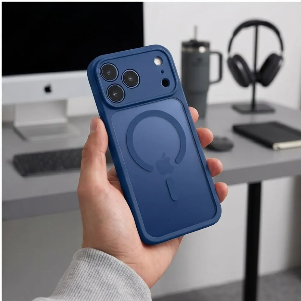 Apple iPhone 18 Pro Max Phone Cover blue TECH-PROTECT BASICMAG MAGSAFE