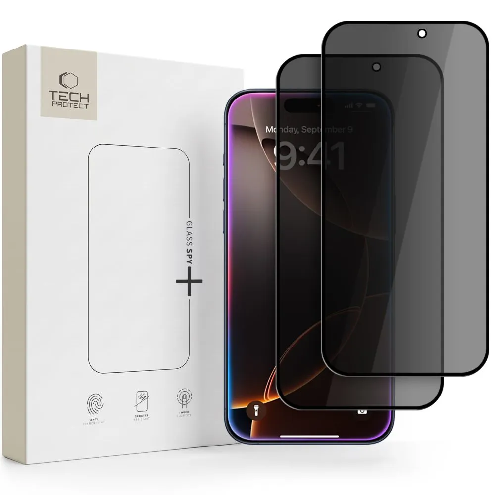 Apple iPhone 18 Pro Max Screen Protector TECH-PROTECT GLASS SPY+ PRIVACY 2-PACK