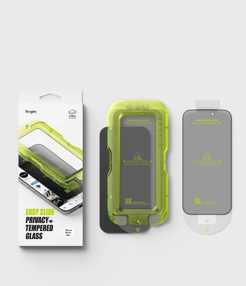 Apple iPhone 18 Pro Max Aizsargstikls  RINGKE EASY SLIDE PRIVACY 2-PACK