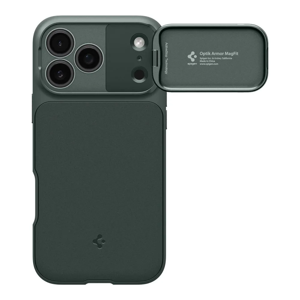 Apple iPhone 18 Pro Max Phone Cover green SPIGEN OPTIK ARMOR MAG MAGSAFE