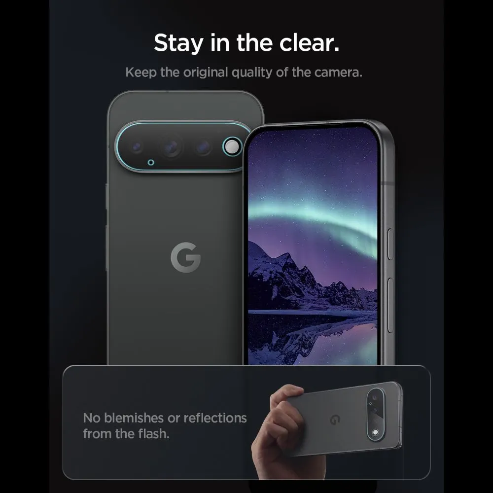 Google Pixel 11 Pro XL Screen Protector  SPIGEN OPTIK PRO GLAS.TR EZ FIT CAMERA PROTECTOR 2-PACK