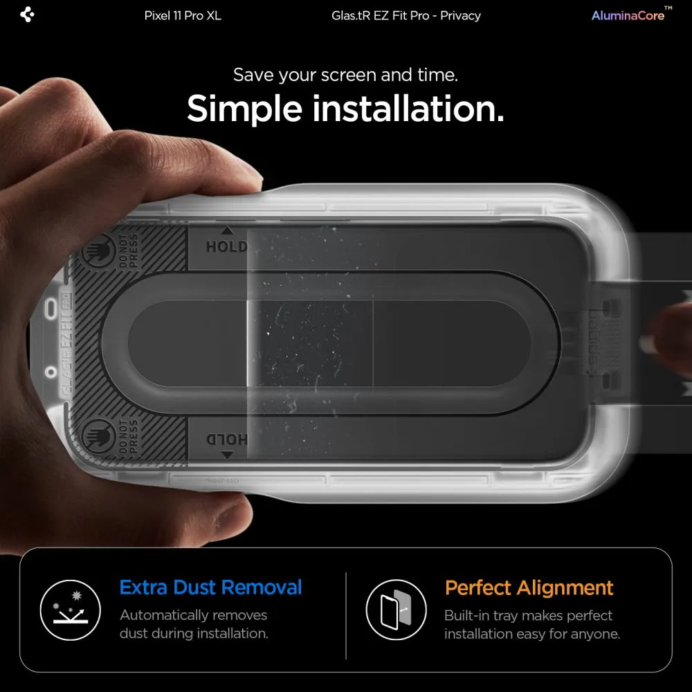 Google Pixel 11 Pro XL Screen Protector  SPIGEN GLAS.TR EZ FIT PRO AC PRIVACY 2-PACK 10