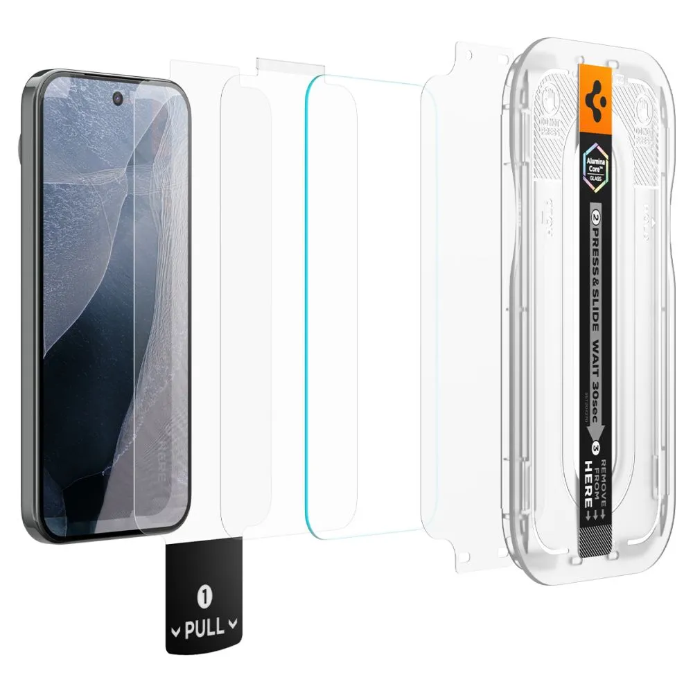 Google Pixel 11 Pro XL Ekrano apsaugos  SPIGEN GLAS.TR EZ FIT PRO AC 2-PACK