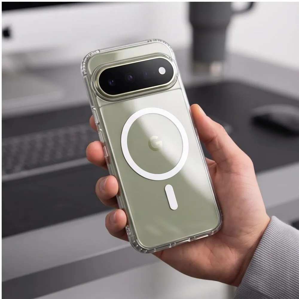 Google Pixel 11 Pro чехол прозрачный TECH-PROTECT FLEXAIR HYBRID MAGSAFE
