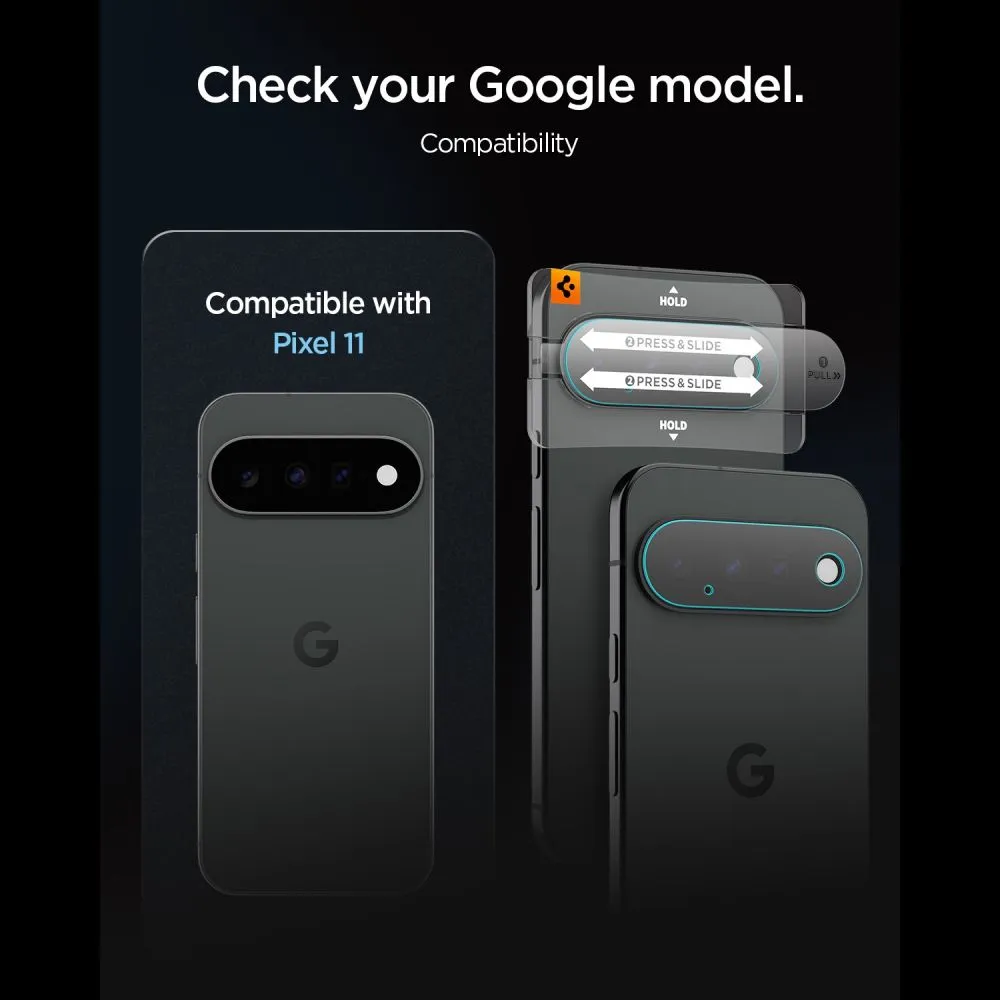 Google Pixel 11 Screen Protector  SPIGEN OPTIK PRO GLAS.TR EZ FIT CAMERA PROTECTOR 2-PACK