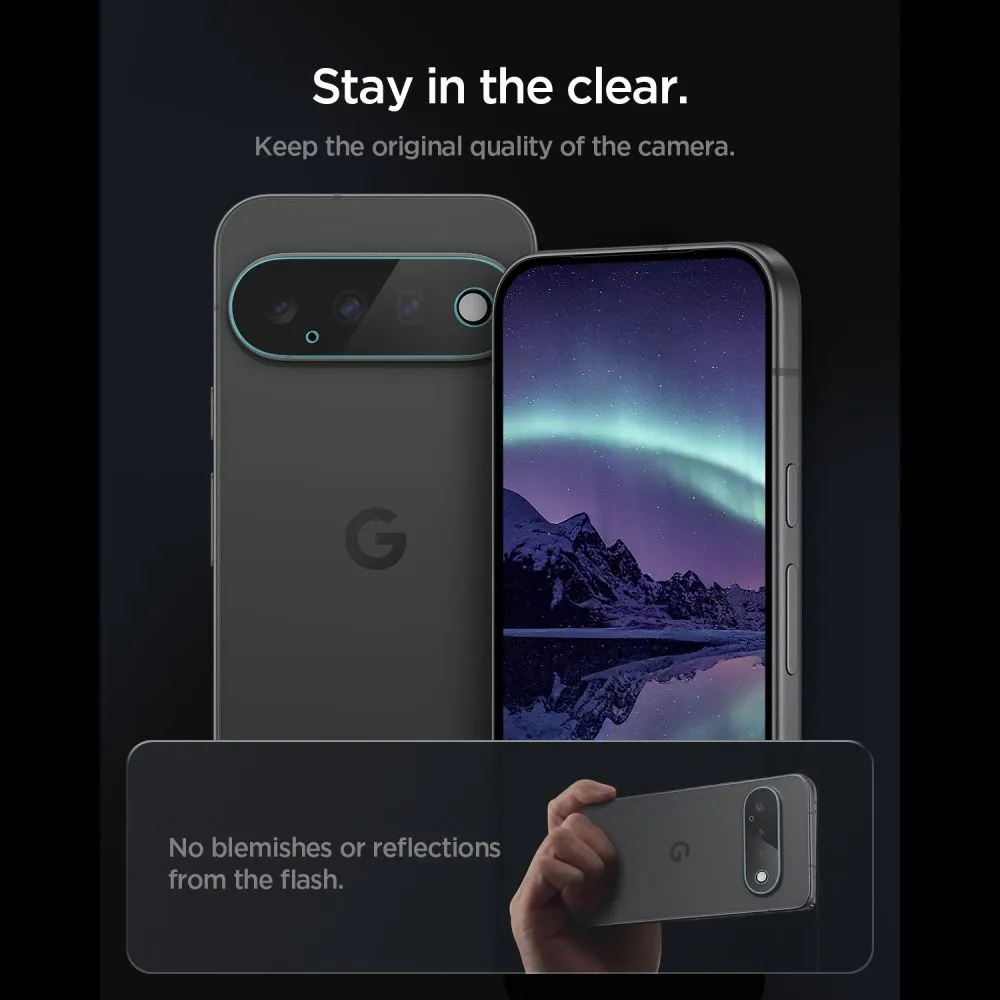Google Pixel 11 Screen Protector  SPIGEN OPTIK PRO GLAS.TR EZ FIT CAMERA PROTECTOR 2-PACK