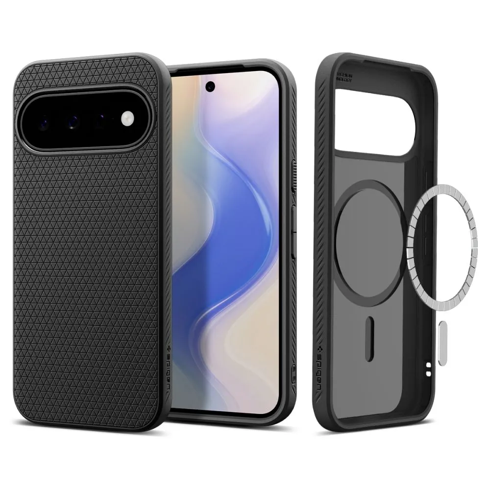 Google Pixel 11 Telefoni kaaned must SPIGEN LIQUID AIR MAG MAGSAFE