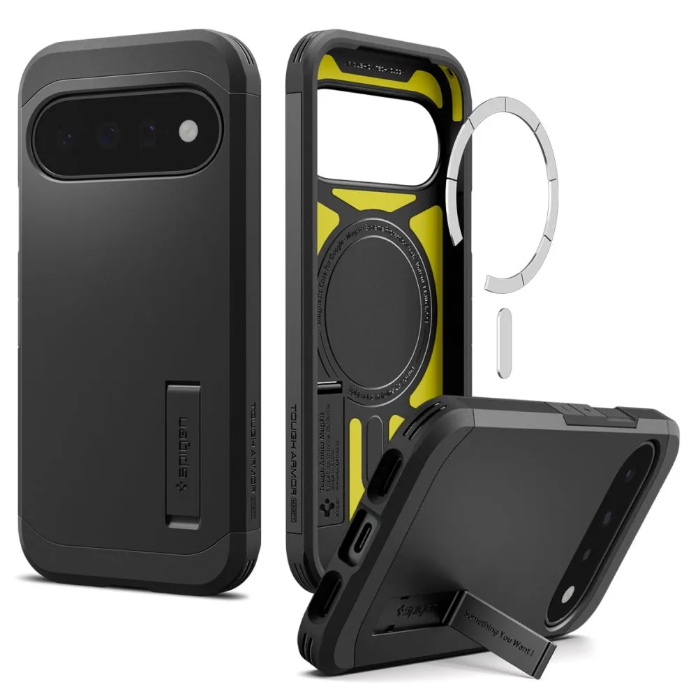 Google Pixel 11 Telefoni kaaned must SPIGEN TOUGH ARMOR MAG MAGSAFE
