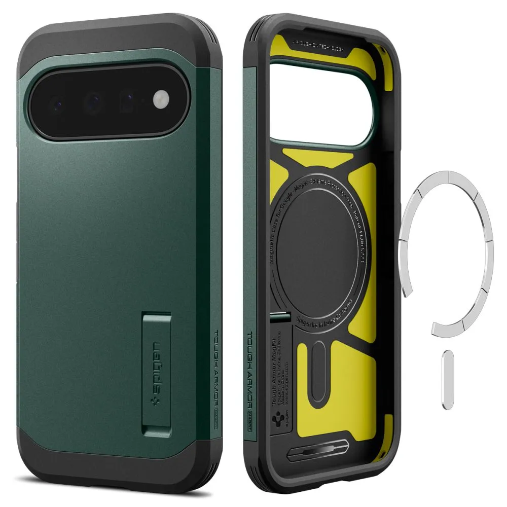 Google Pixel 11 Phone Cover green SPIGEN TOUGH ARMOR MAG MAGSAFE